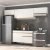 Cozinha Compacta 4 pç c/Armário e Balcão Mp3697 Veneza Gw Multimóveis Branca