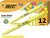 Marcador de Texto Fluorescente BIC Marking, Ponta Chanfrada, 1.5 – 3.5mm, Amarelo, 854815, 12 Unidades