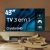 Smart TV Samsung Crystal UHD 4K 43CU8000 2023 Design AirSlim Painel Dynamic Crystal Color Tela 43″ 43″