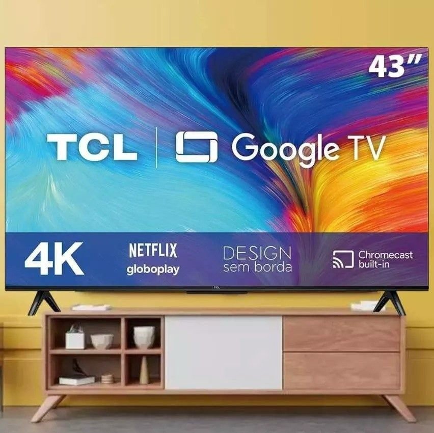 💥💥Smart TV LED 43″ 4K UHD TCL 43P635 – Google TV, Wifi, USB.