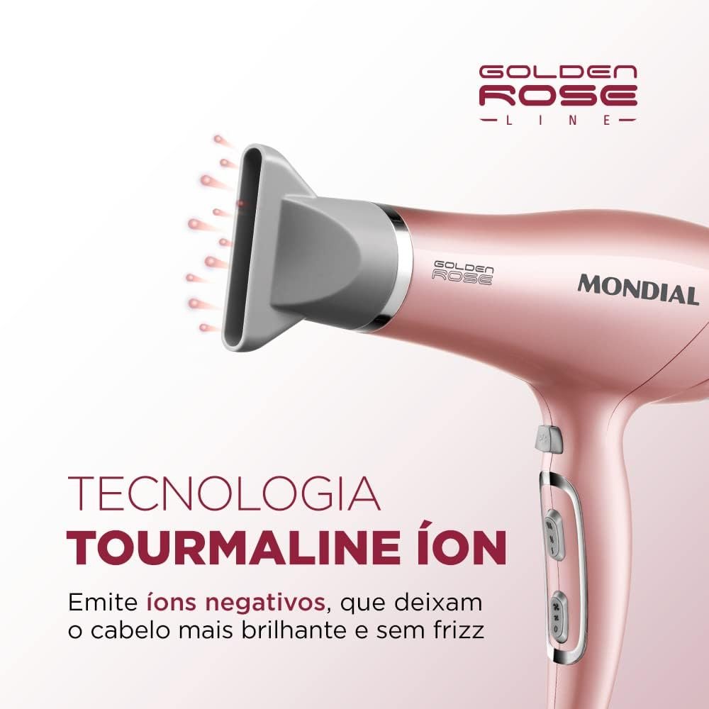 Secador de Cabelos, Mondial, Golden Rose, 2000W, 220V – SCN-32!!
