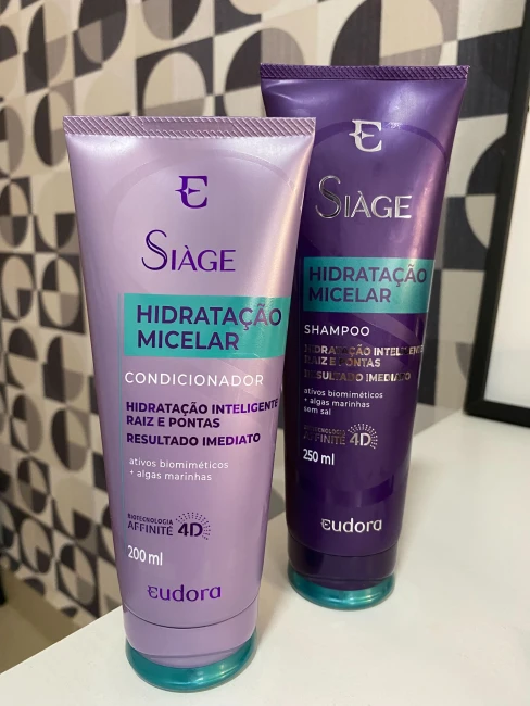 Combo Siàge Hidratação Micelar: Shampoo 250ml + Condicionador 200ml