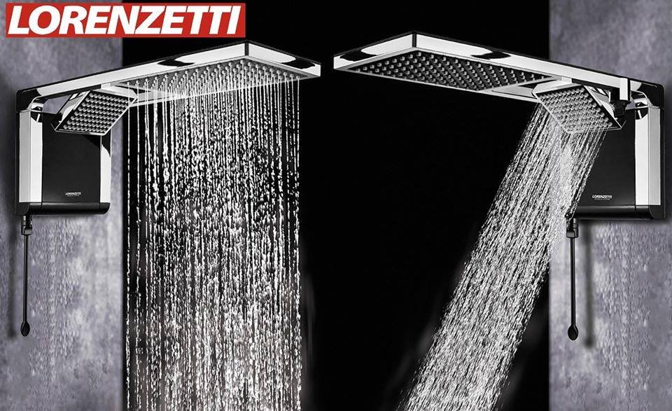 Chuveiro Lorenzetti Acqua Duo 220v/7800w Preto E Cromado!!