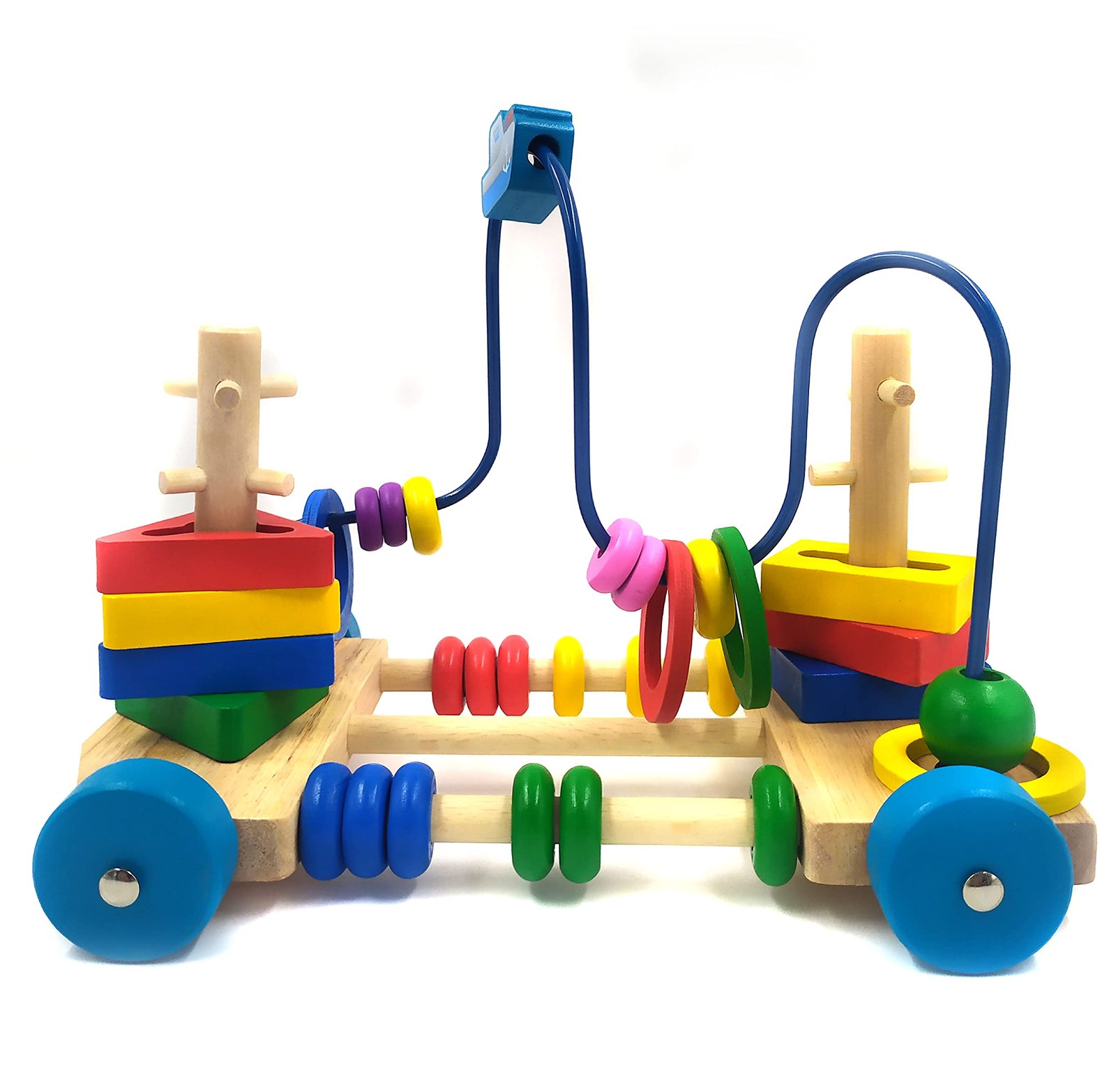 Brinquedo Educativo Aramado Carro Com 8 Peças De Encaixar