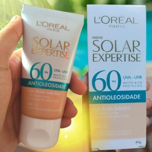Protetor Solar Facial L’Oréal Paris Solar Expertise Antioleosidade Fps60 Cor 1.0 Clara 40G