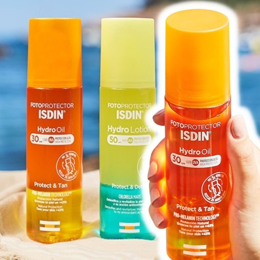 ISDIN HydroOil FPS 30 – Protetor Solar e Bronzeador Corporal Bifásico, 200ml