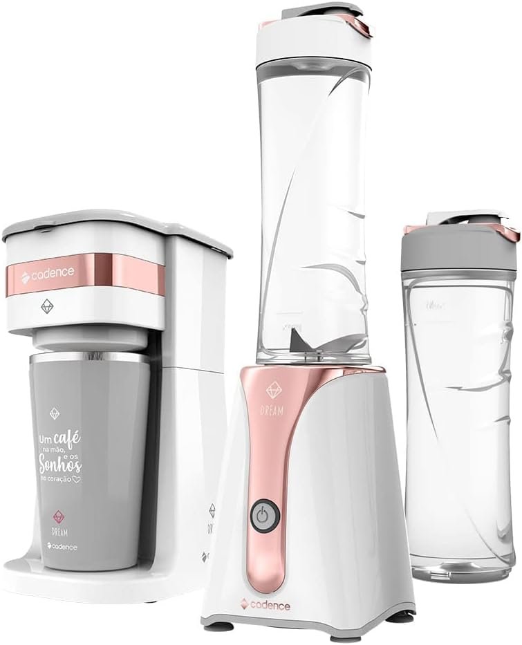 Kit Cadence Dream Rosé Gold – Blender e Cafeteira – 127V!!