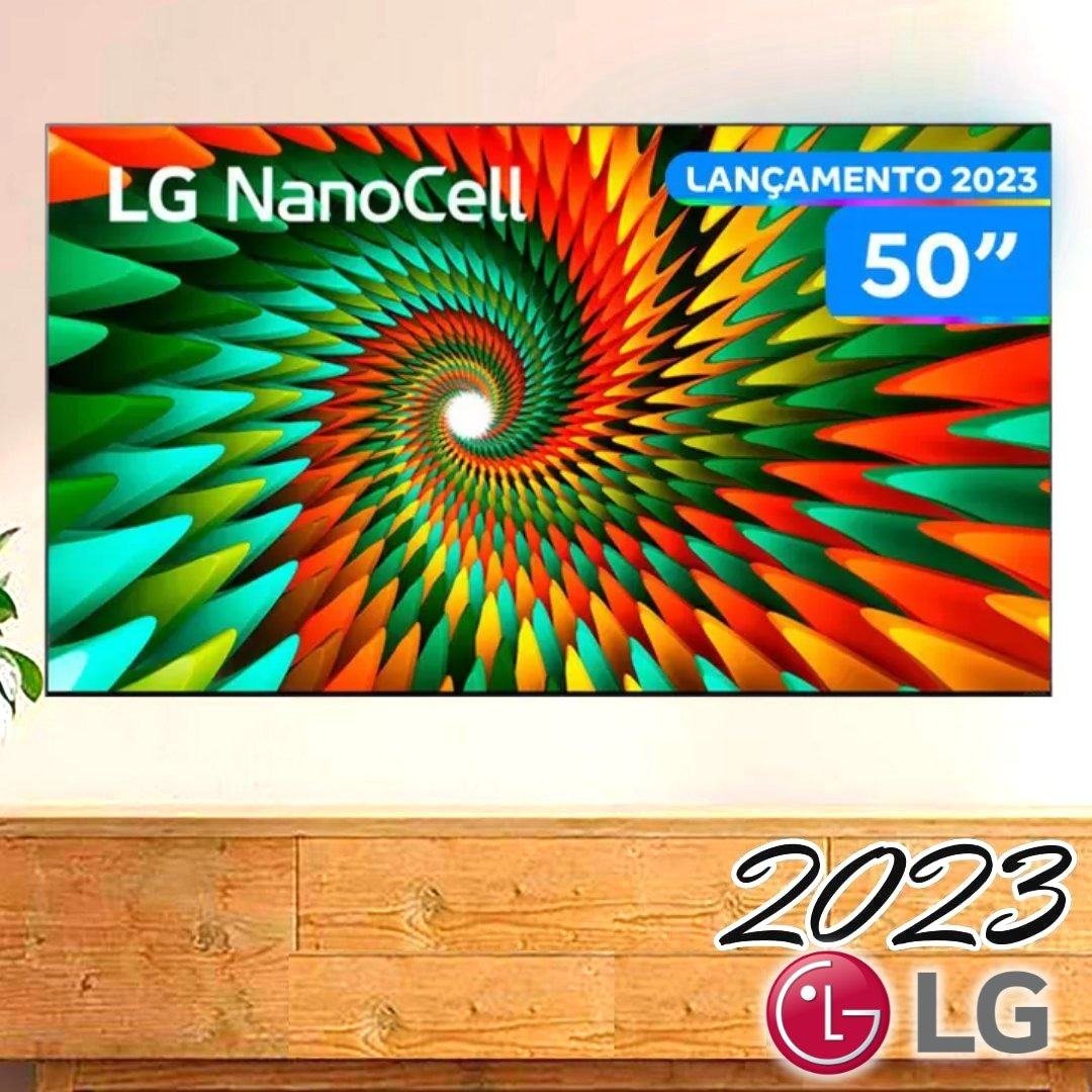 Smart TV 50″ 4K LG NanoCell 50NANO77SRA Bluetooth ThinQ AI Alexa Google assistente Airplay 3 HDMI, Light Black!!