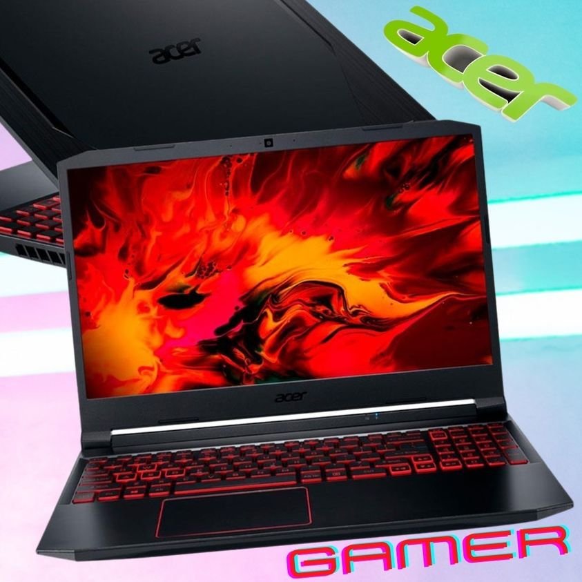 Acer Notebook Gamer Nitro 5 AN515-57-73GF Core I7 11ª Geração 16GB RAM 512GB SSD (NVIDIA RTX 3050 com 4 GB) 15.6″ LED FHD IPS 144Hz Linux Gutta retro iluminado na cor vermelha