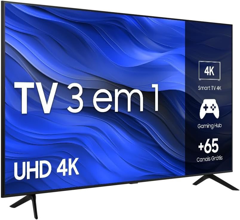 Smart TV Samsung UHD 4K 58CU7700 2023, Processador Crystal 4K, Gaming Hub Tela sem Limites 58″ 58!