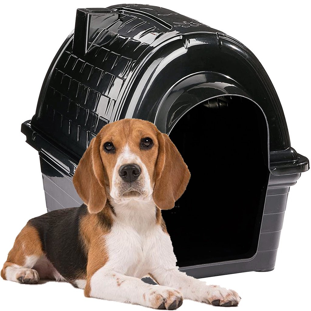 Furacão Pet Iglu Casinha de Plástico para Cães, Preto, 4!!
