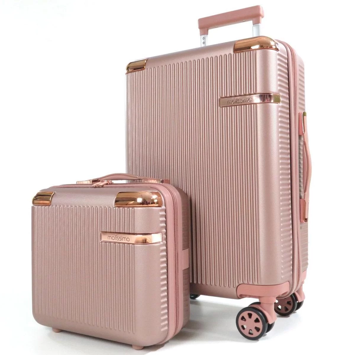 KIT MALA DE BORDO + FRASQUEIRA – LINHA GENEBRA Cor:Rose Gold