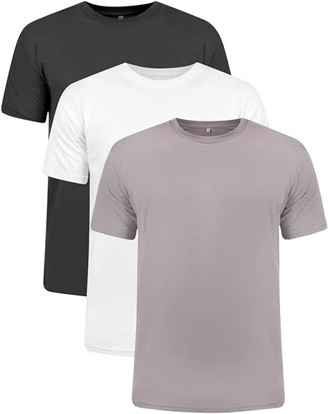 Kit 3 Camisetas 100% Algodão