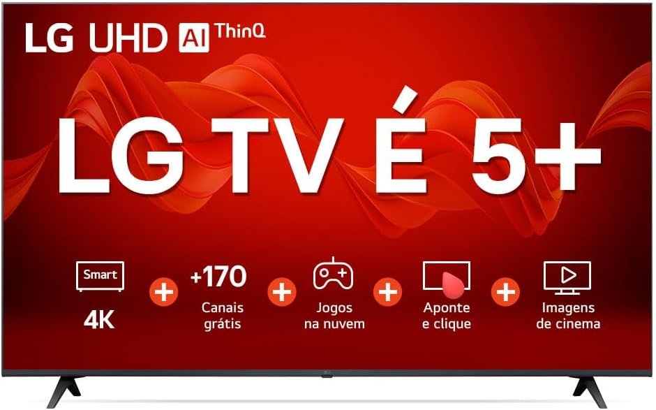 Smart TV LG LCD 55″ UHD ThinQ AI HDR Bluetooth Alexa Google Assistente Airplay!!