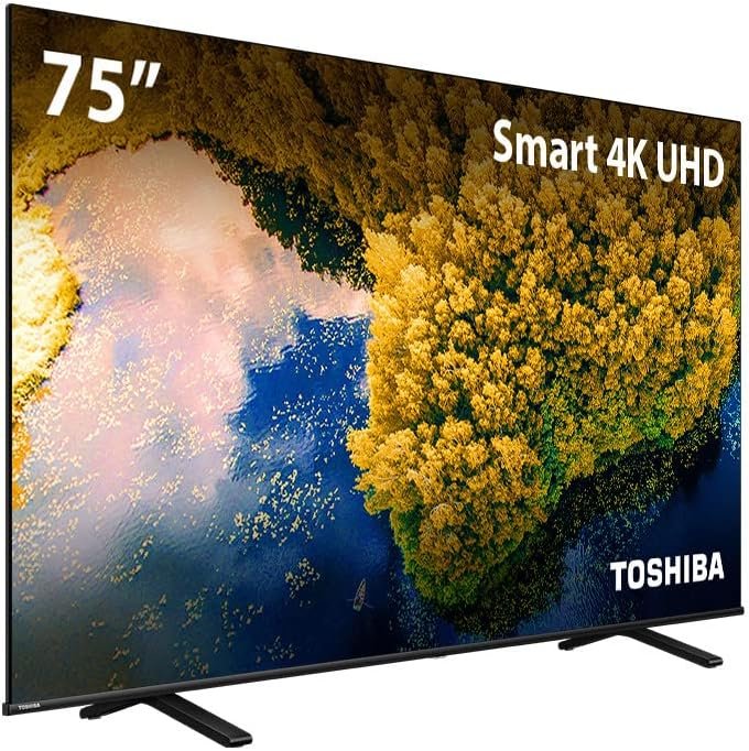 Smart TV DLED Toshiba 75” 4K VIDAA – 75C350LS!!
