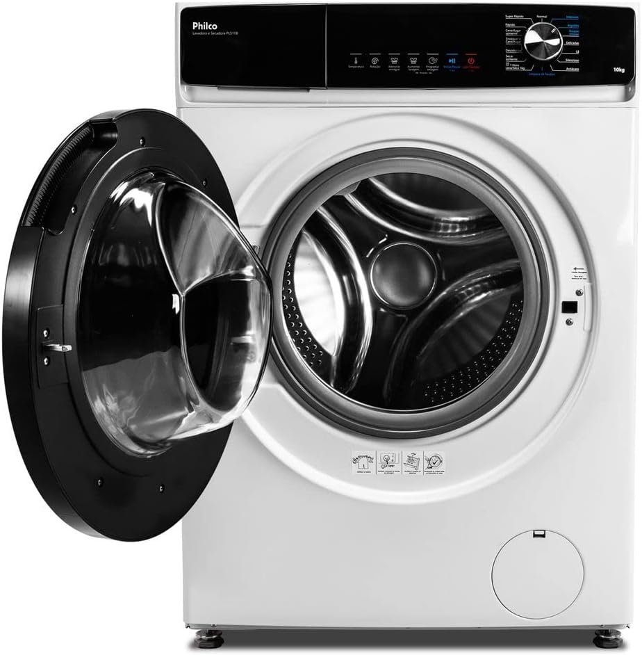 Lavadora e Secadora Philco 10kg Inverter PLS11B Branca 220V