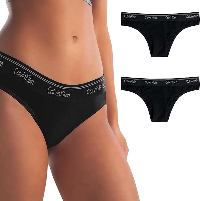 Kit 2 Calcinhas Calvin Klein C41.01 Tanga