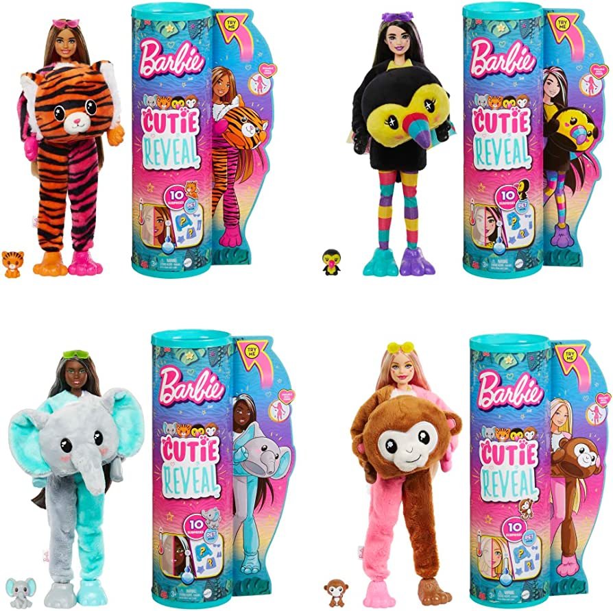 Barbie Cutie Reveal Boneca Série Selva Sortimento