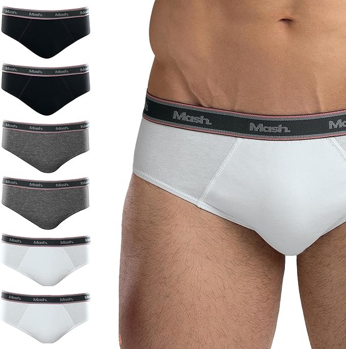 Kit 6 Cuecas Slip Mash Algodão