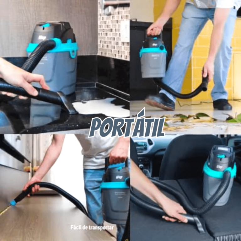 WAP Aspirador de Pó e Água Portátil GTW COMPACT com Soprador e Tecnologia Bagless Pequeno e Potente 1400W 127V