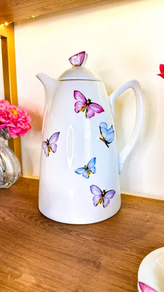 Wolff Garrafa Térmica de Porcelana Borboletas 900ml