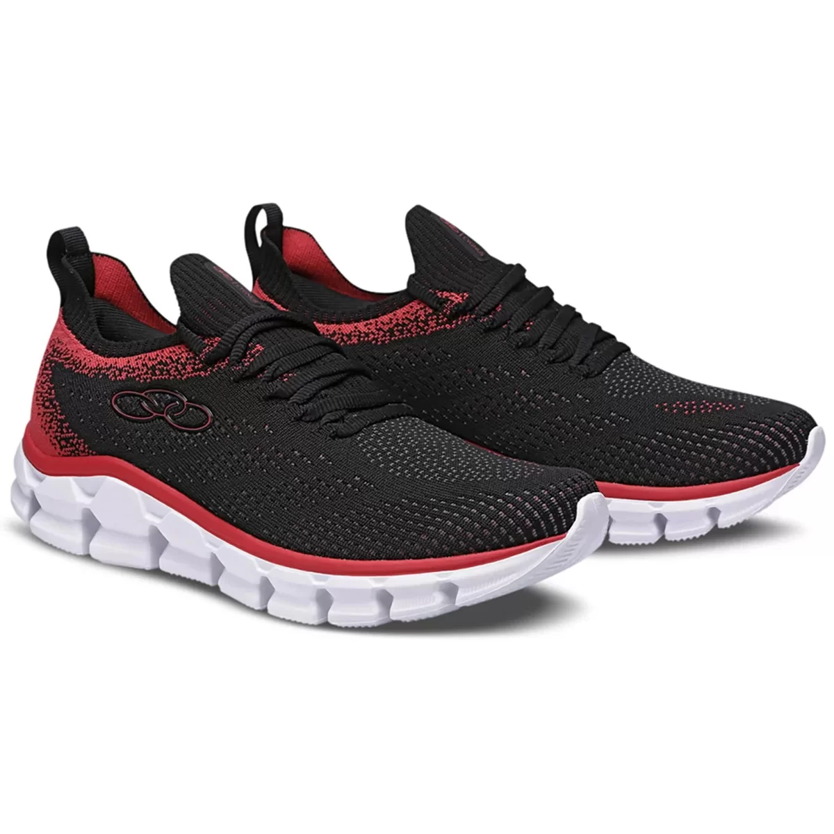 Tênis Olympikus CYGNUS Masculino, Preto/Vermelho, 42