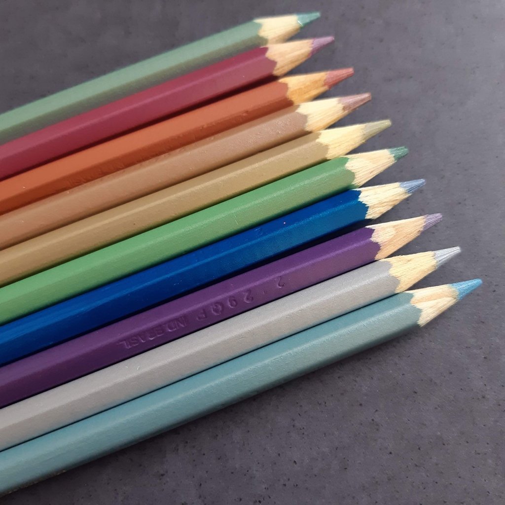 Lápis de Cor Sextavado, Faber-Castell, EcoLápis Metallic, 120410G, 10 Cores
