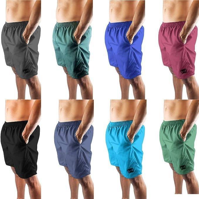 Kit 8 Bermudas Tactel Masculino Adulto 3 Bolsos Cordão Elástico!!
