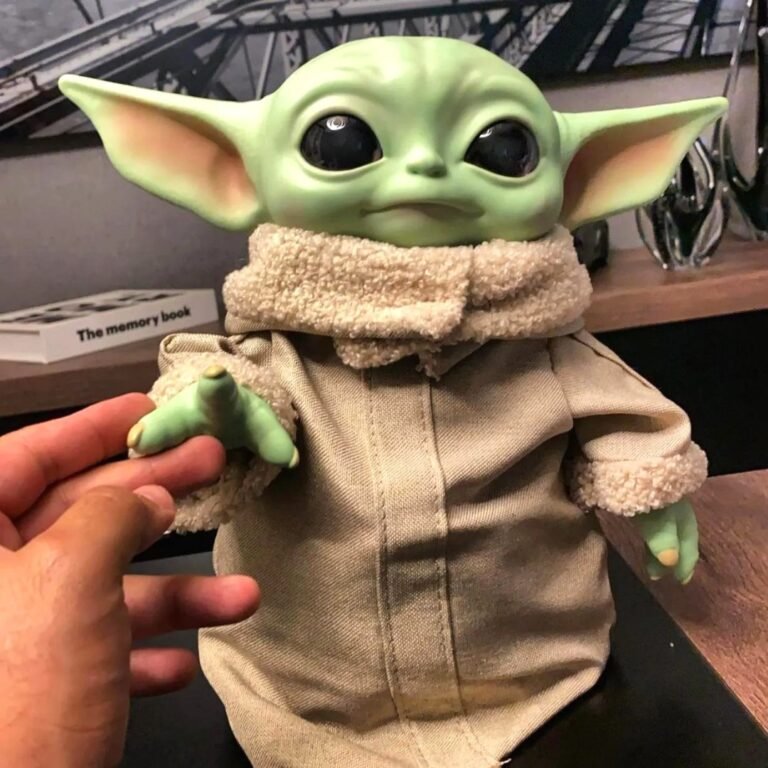 Mattel Plush Baby Yoda Star Wars The Child, Verde, 11 polegadas