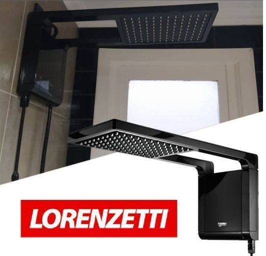 Chuveiro Elétrico 7800w 220v Acqua Storm Ultra Preto!!