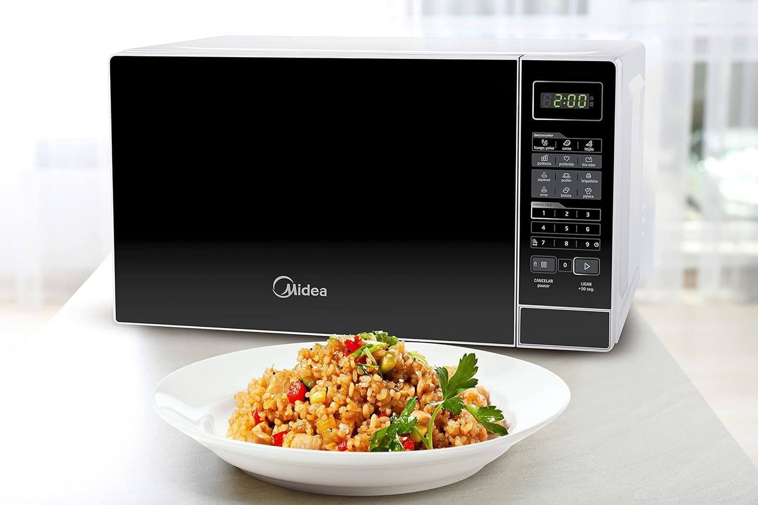 Forno Micro-ondas 20L Preto Midea 220V MRAS22!!