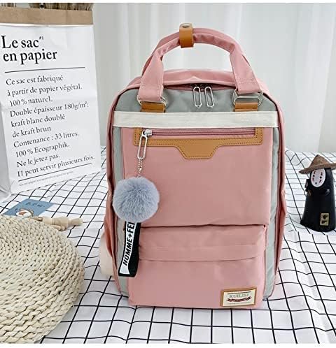 Bolsa Mochila Feminina Mochilas de viagem à prova d’água Mulheres Senhoras Casual Mochila escolar feminina Bolsa adequada para laptop de 15,6 polegadas