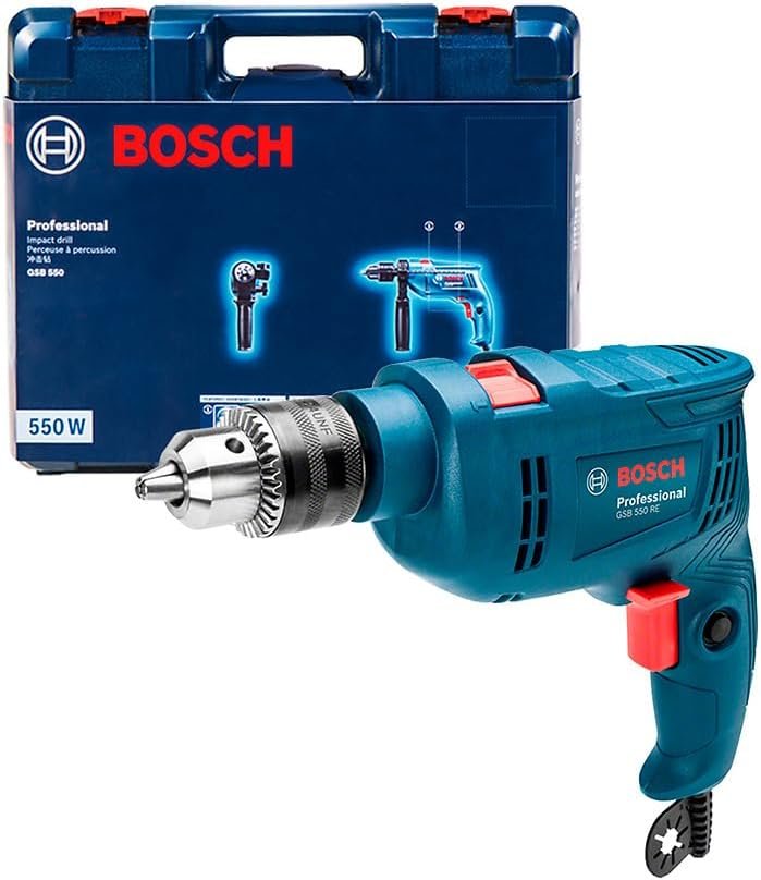 Bosch Furadeira De Impacto Gsb 550 550W 220V Com Maleta