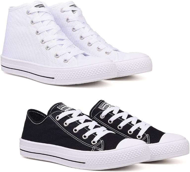 Kit Dois Pares De Tenis Feminino e Masculino Casual Moda Leve!!