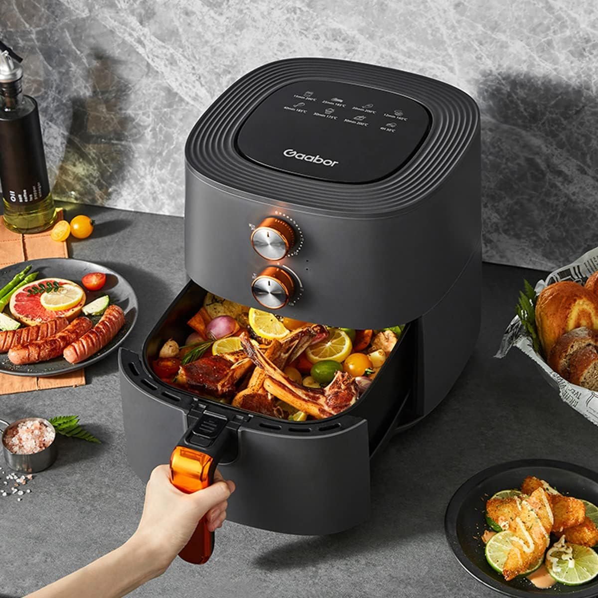Fritadeira Elétrica Air Fryer 6l Gaabor 1500w Jumbo Tamanho Família 127v!!