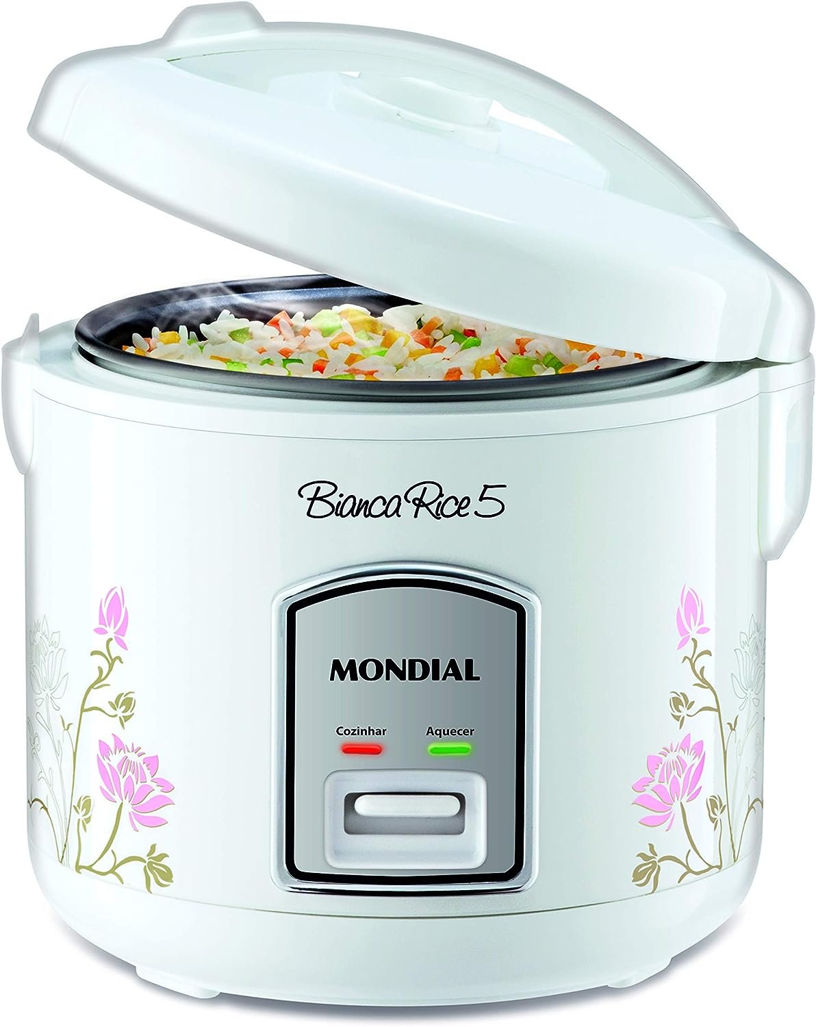 Panela De Arroz Bianca Rice 5, Mondial, Branco, 400W, 110V – NPE-05-5X.