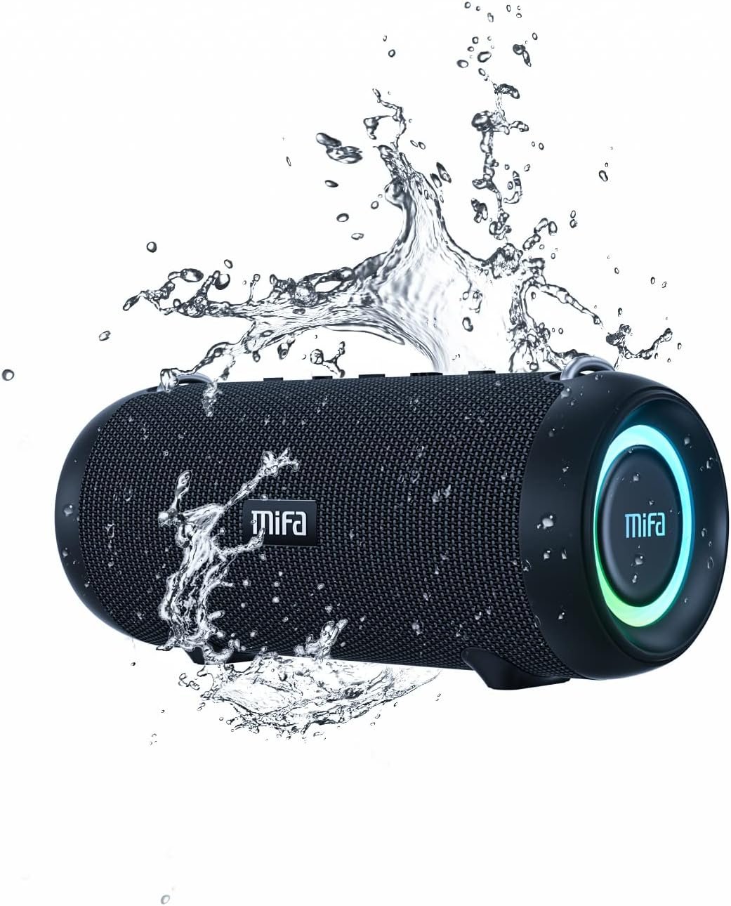 MIFA A90 Caixas de Som Portáteis Bluetooth, Alto-falante Bluetooth portátil IPX7 à prova d’água, 60W Bass, Emparelhamento estéreo sem fio, Mic embutido, Suporte Micro SD, USB, AUX-in,