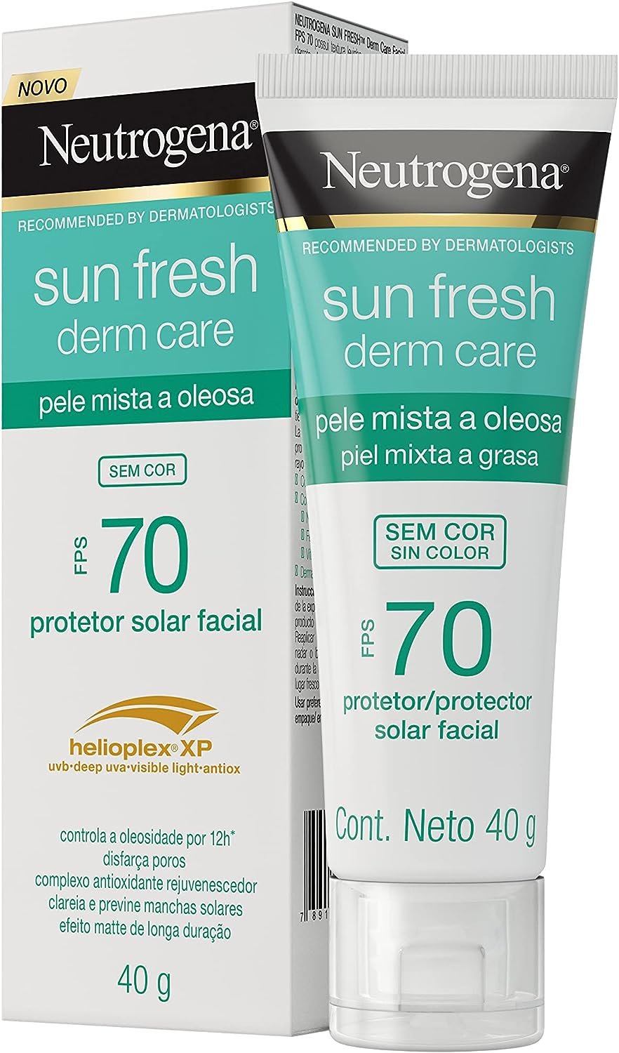 Neutrogena Sun Fresh Protetor Solar Facial Para Pele Oleosa Derm Care S