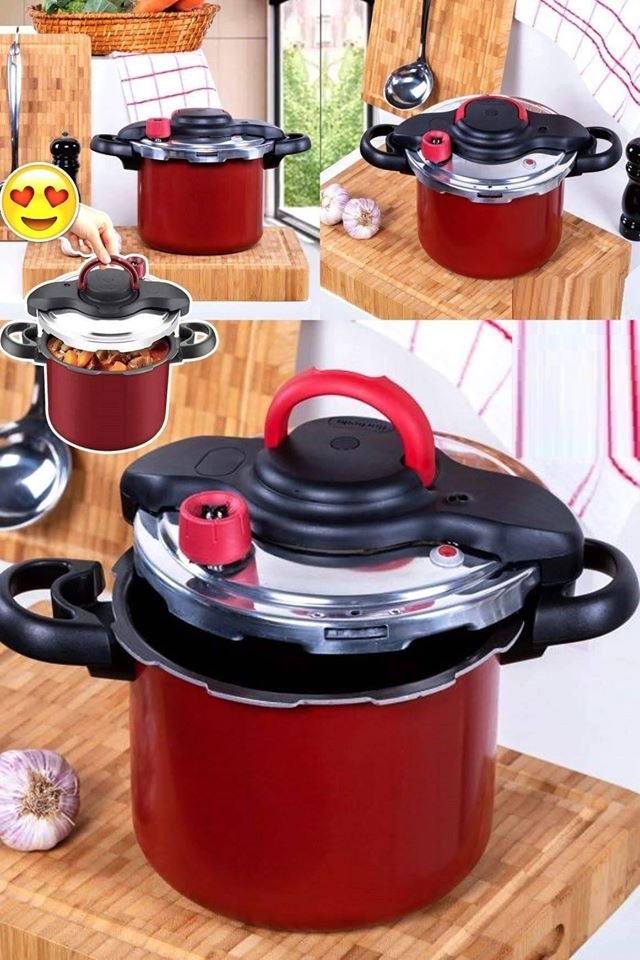 Panela De Pressão Rochedo Clipso Vermelha!!