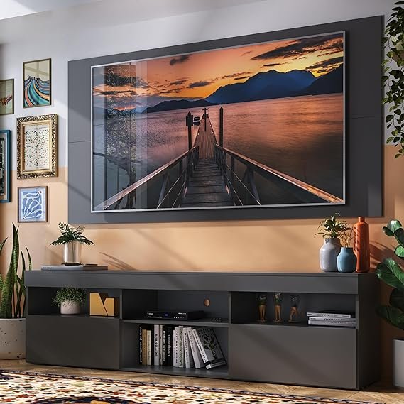 Rack com Painel para Tv até 65″ Flórida Multimóveis Preto