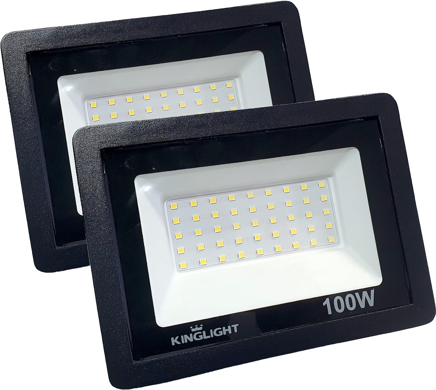 Kit 2 Refletor 100W Led Branco Frio 6500K IP66 8000lm Kinglight!!