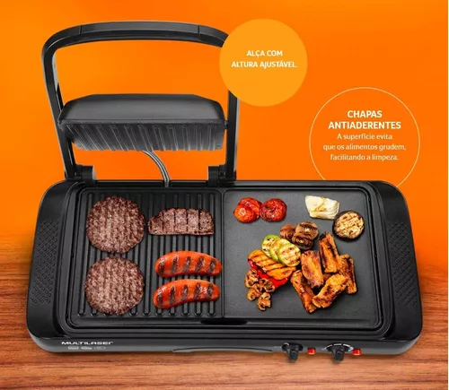 Grill 2 Em 1 Multilaser Preto 110v!!
