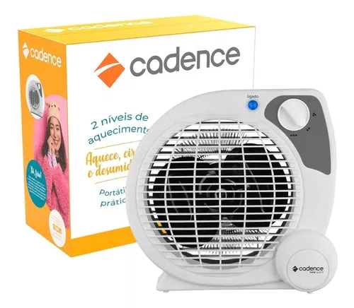 Aquecedor Cadence Termoventilador New Aurus, 1500W, 25m², Branco, 220V, AQC422!!