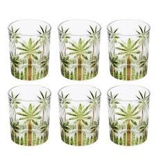 Conjunto de Copos Baixos Wolff Palm Tree de Cristal 6 Peças – 340ml!!