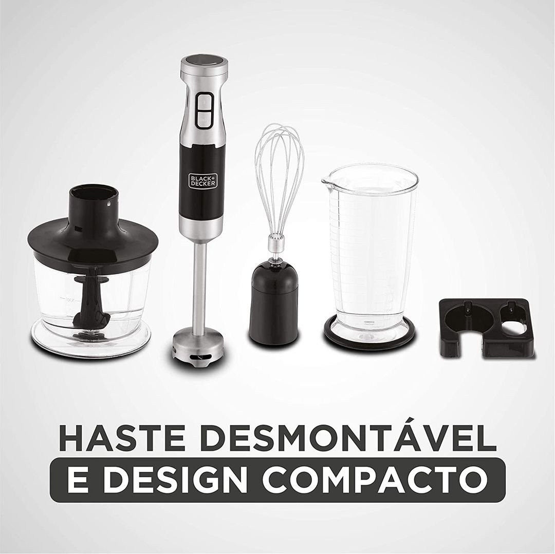 BLACK+DECKER Mixer Vertical Fusion Mix 600W Preto MK600.