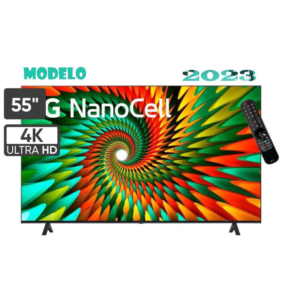 Smart TV 55″ 4K LG NanoCell 55NANO77SRA Bluetooth, ThinQ AI, Alexa, Google Assistente, Airplay, 3 HDMIs!!