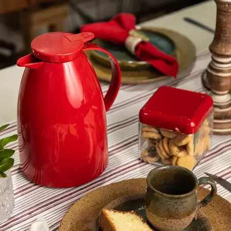 Bule Viena com Gatilho 1L Vermelho Velvet Invicta