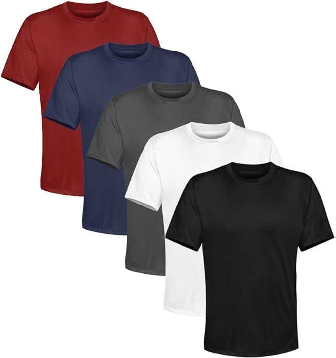 Kit 5 Camisetas Lisas de Algodão Basic Fashion!!