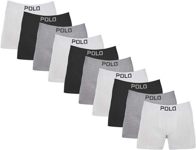 Kit com 10 Cuecas Boxer Algodão Sem Costura 781 Colorido!!!
