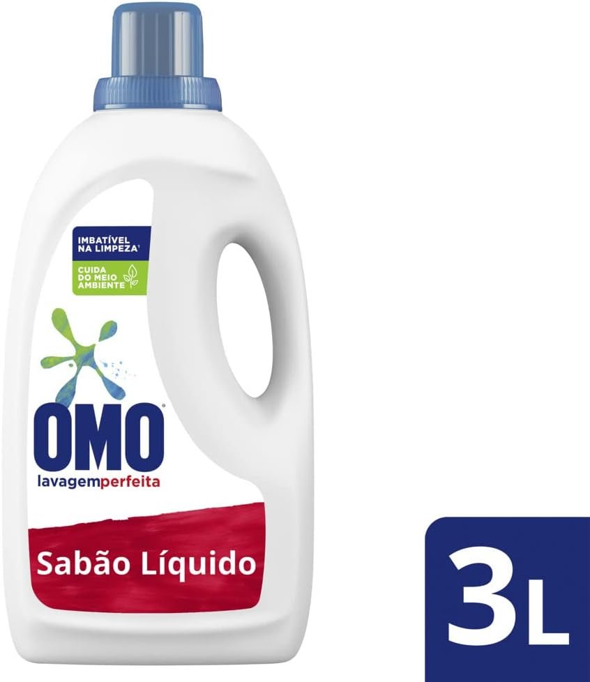 Omo Lavagem Perfeita – Sabão Líquido, 3L- embalagem variável